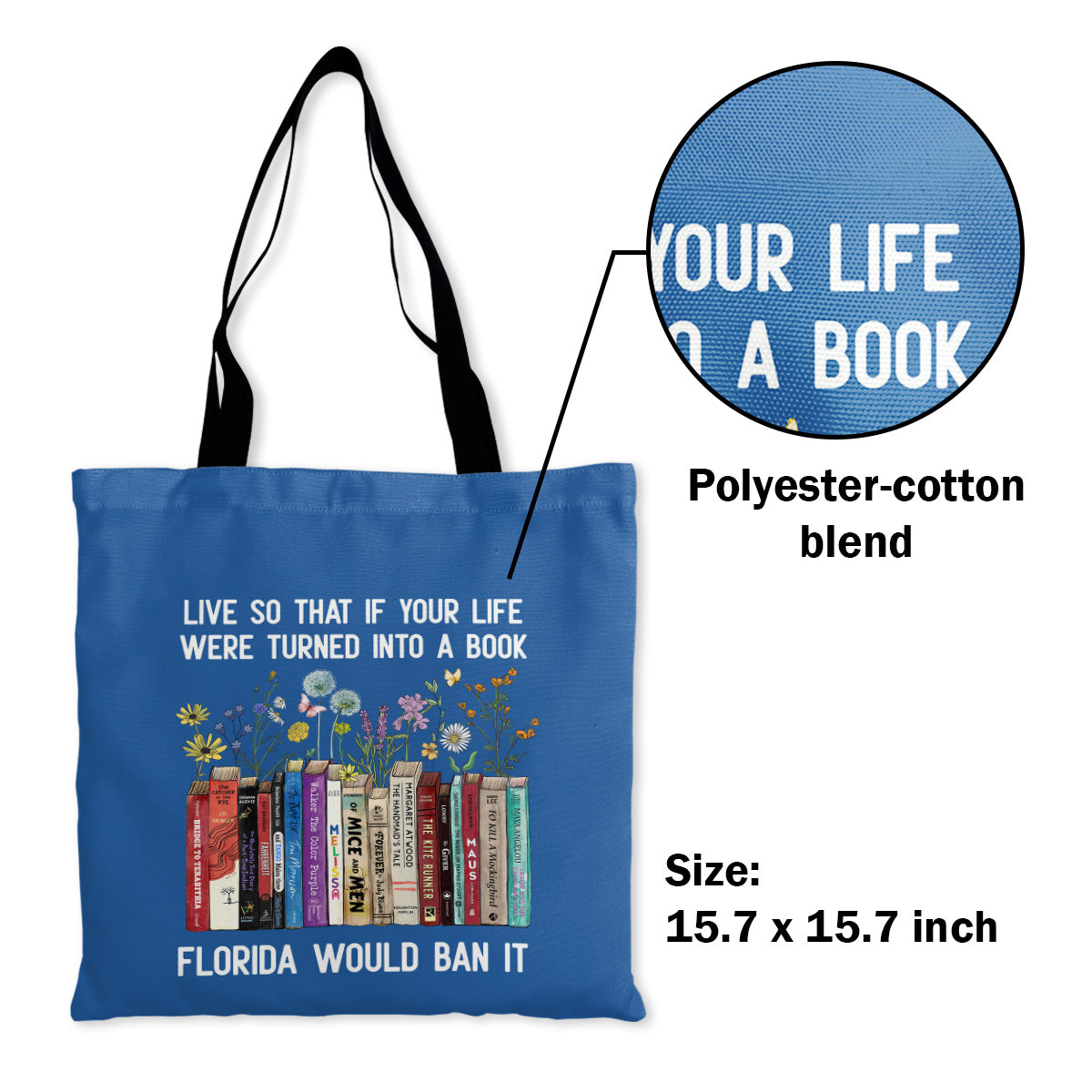 Live So That If Your Life Were Turned In To A Book Florida Would Ban It Book Lovers Gift TBF220