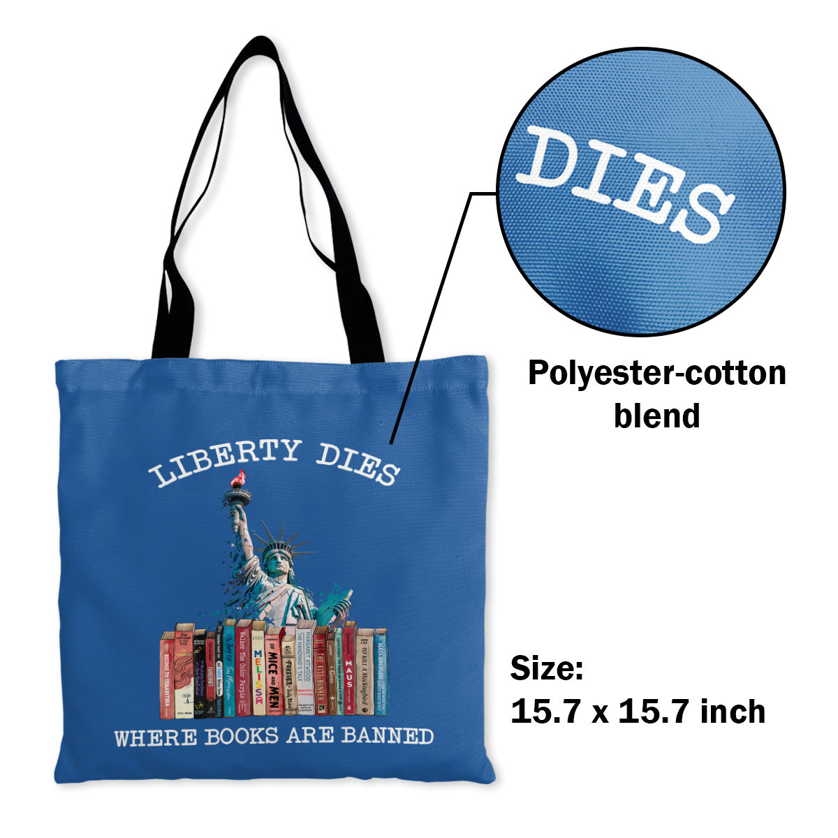 Liberty Dies Where Books Are Banned Book Lovers Gift TBF230