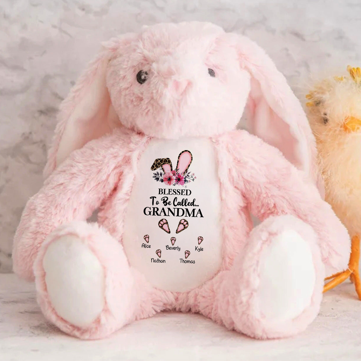 Blessed To Be Called Grandma - Personalized Stuffed Bunny