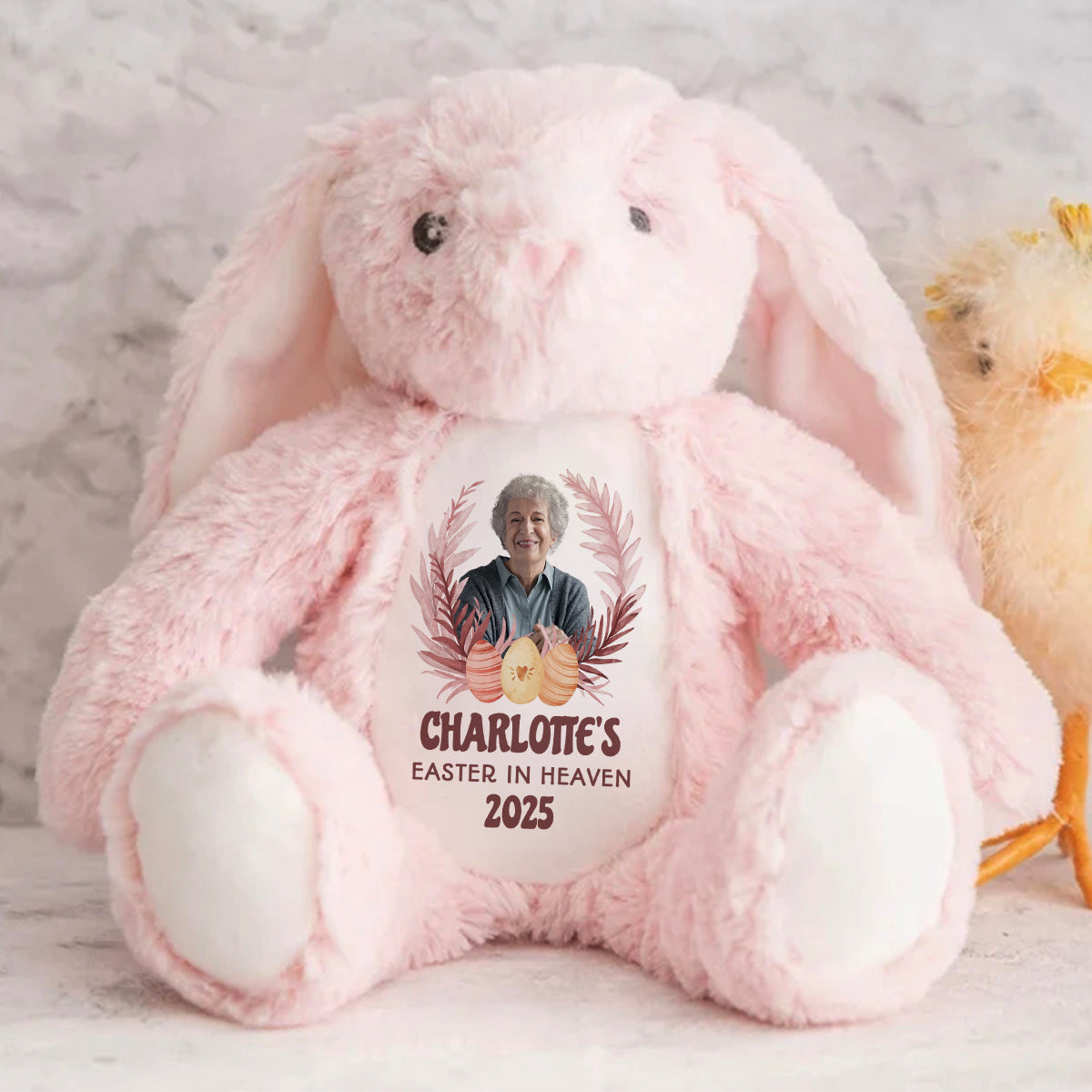 Easter In Heaven - Personalized Stuffed Bunny