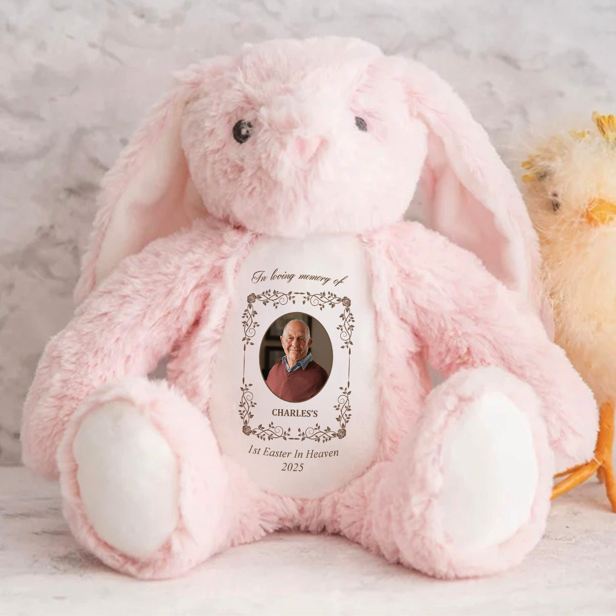 1st Easter In Heaven - Personalized Stuffed Bunny