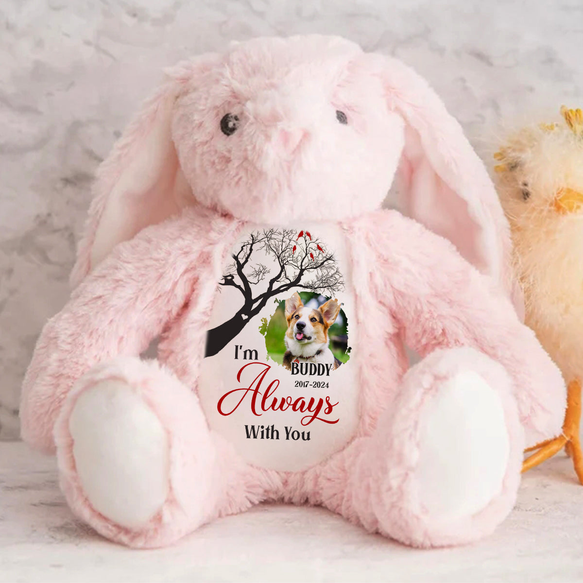 I'm Always With You - Personalized Stuffed Bunny