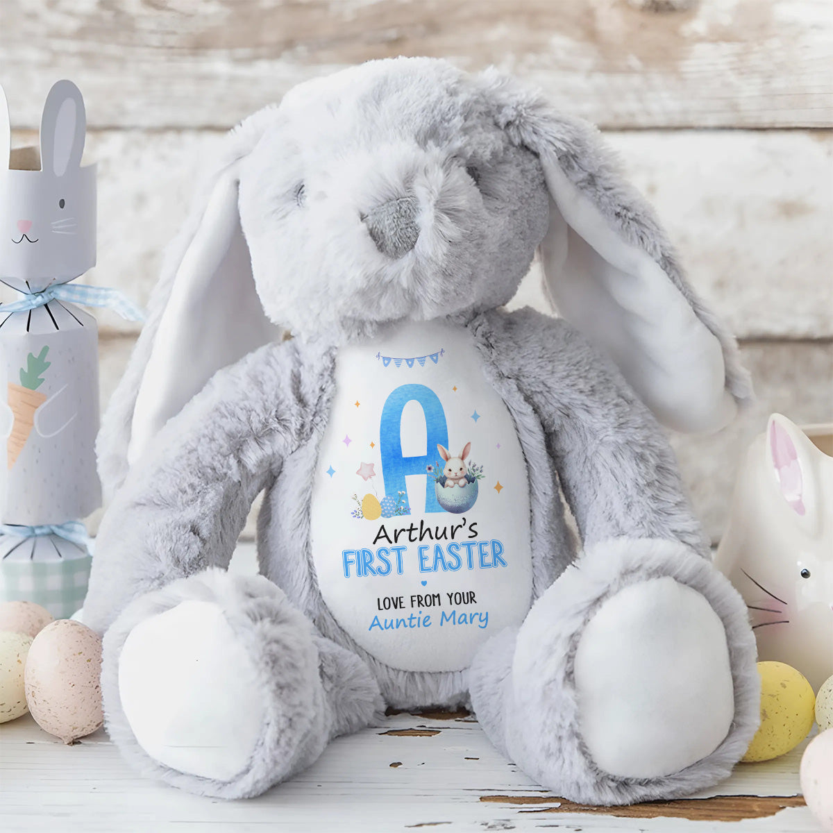 Newborn First Easter - Personalized Stuffed Bunny