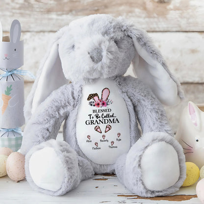 Blessed To Be Called Grandma - Personalized Stuffed Bunny