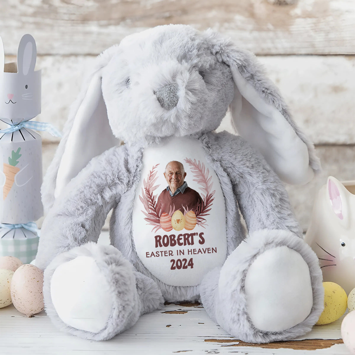 Easter In Heaven - Personalized Stuffed Bunny