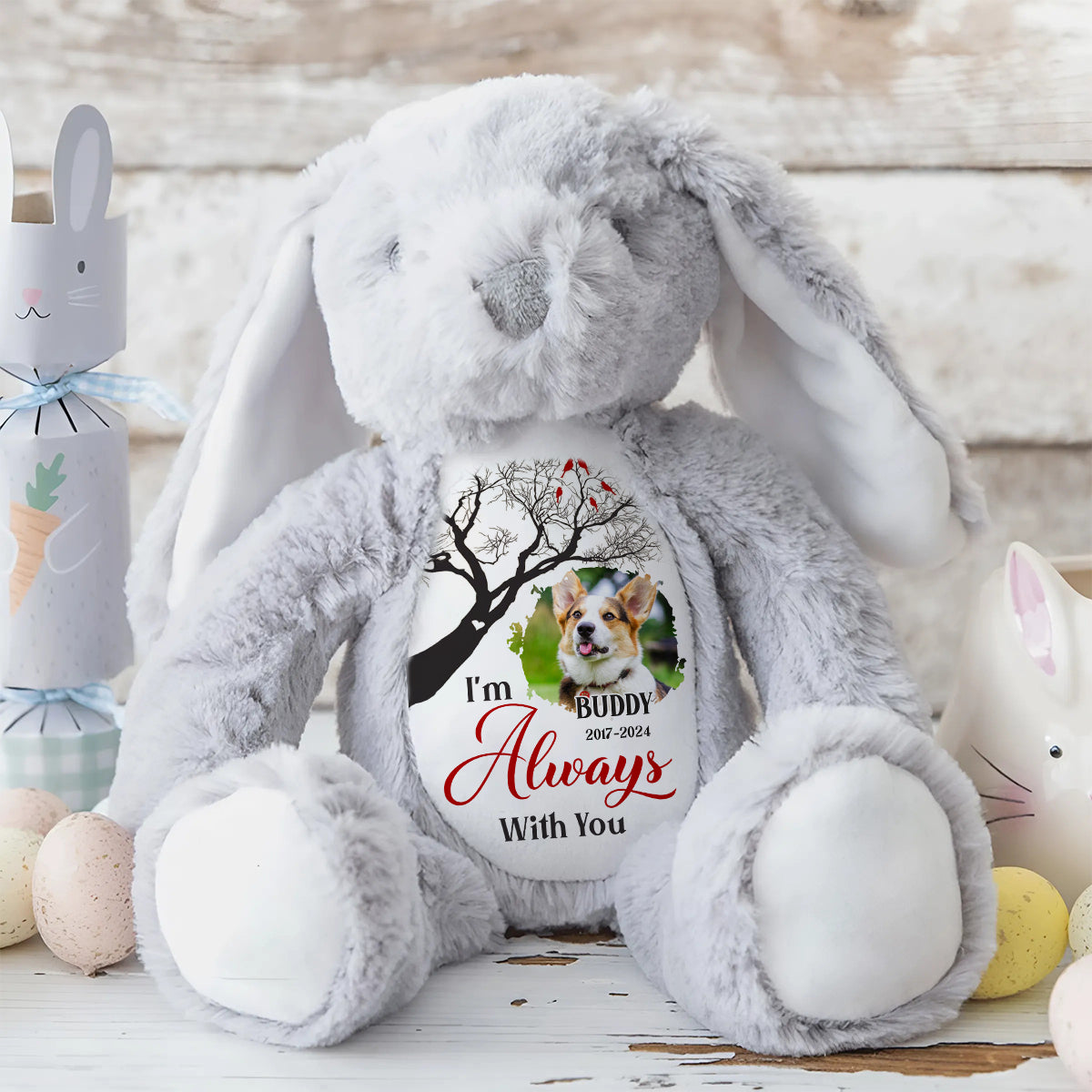 I'm Always With You - Personalized Stuffed Bunny