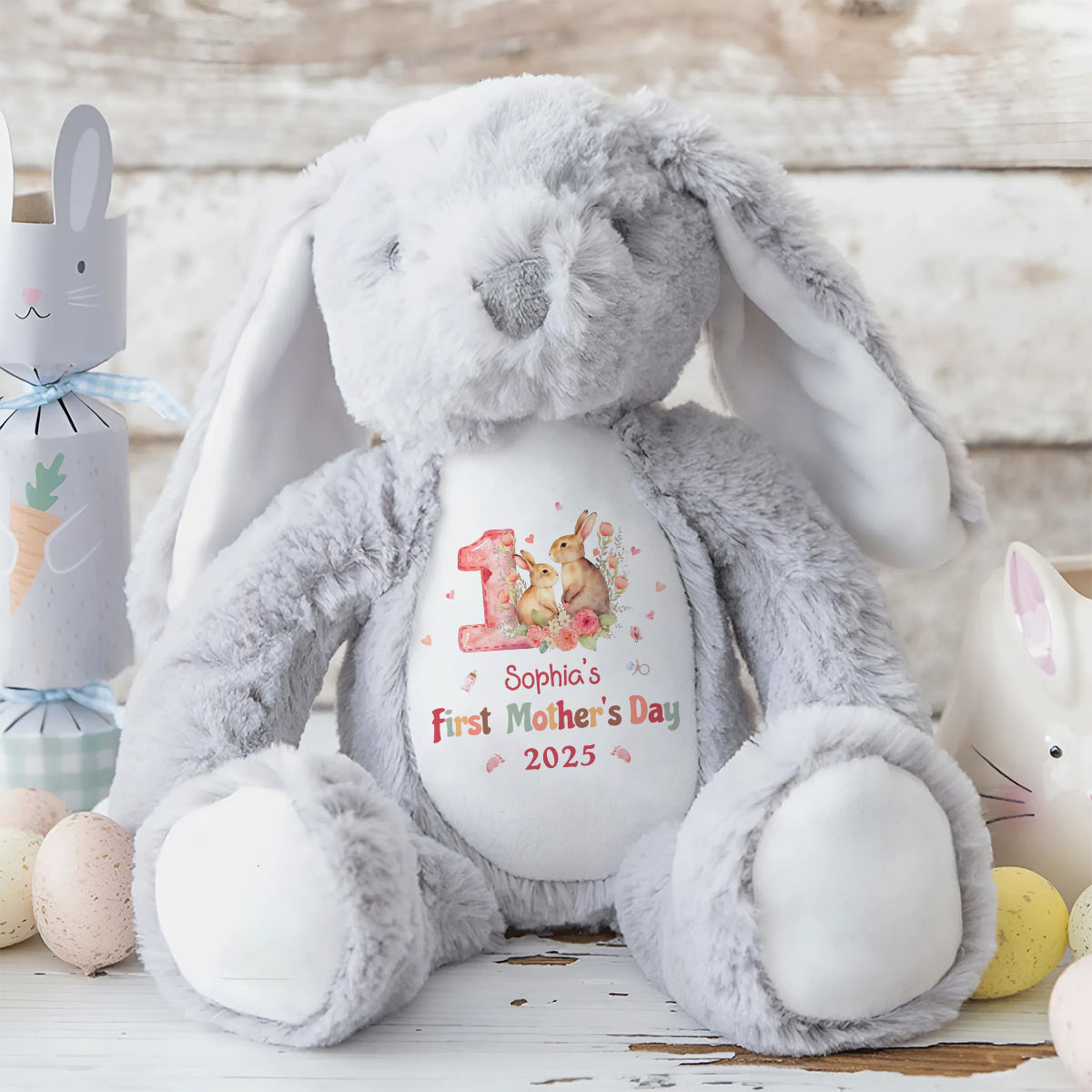 First Mother's Day - Personalized Stuffed Bunny