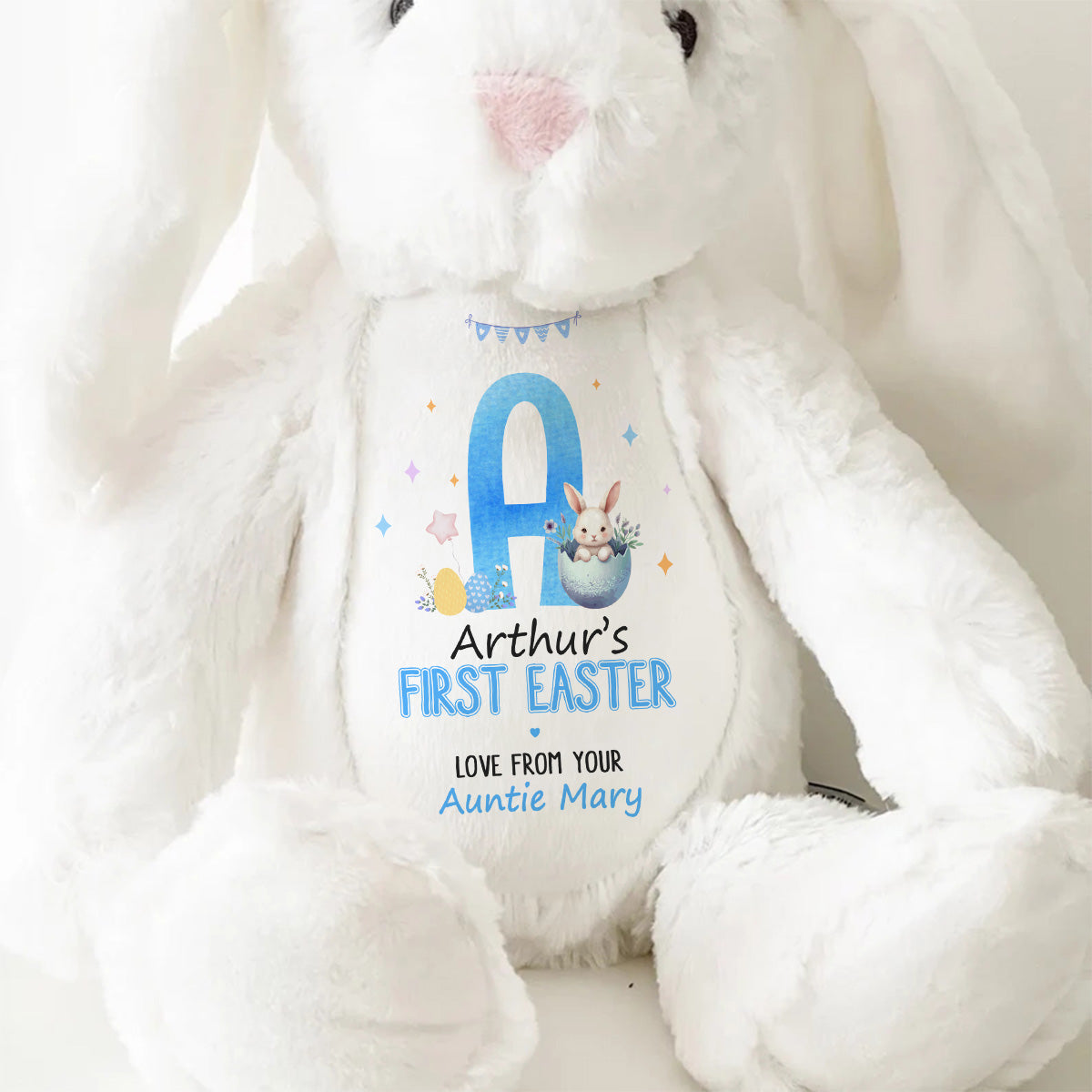 Newborn First Easter - Personalized Stuffed Bunny