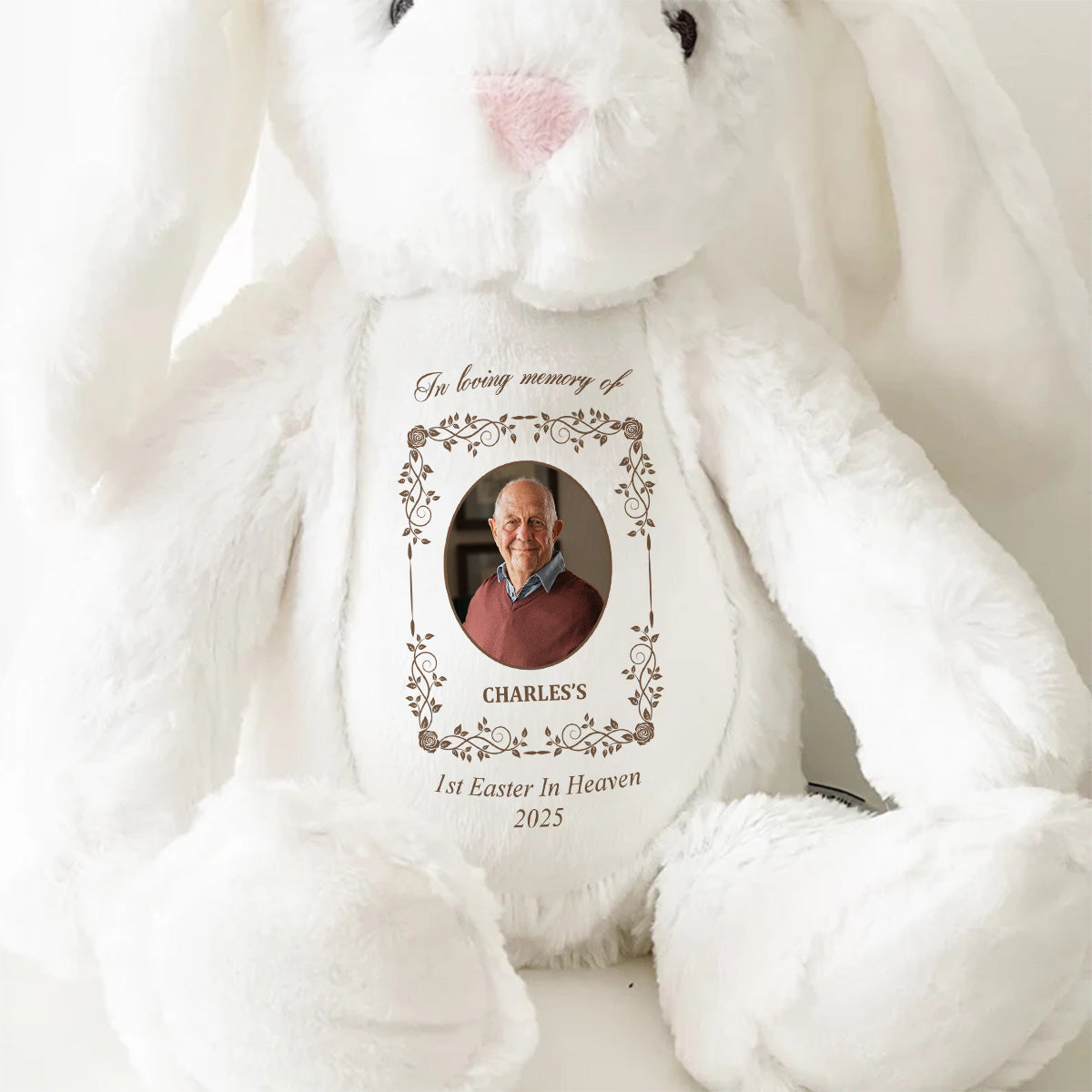 1st Easter In Heaven - Personalized Stuffed Bunny