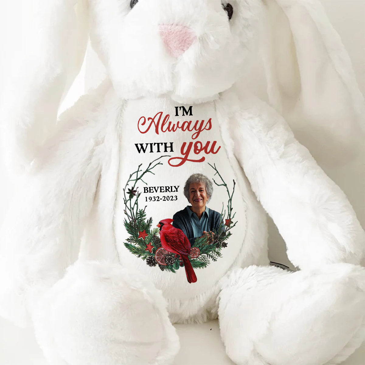 I'm Always With You - Personalized Stuffed Bunny