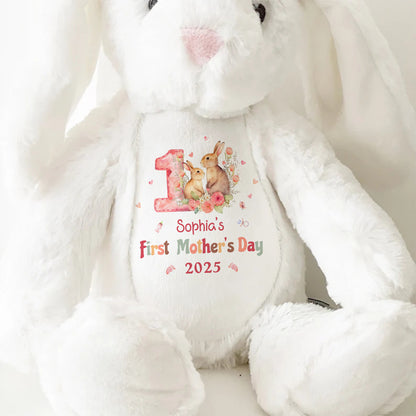 First Mother's Day - Personalized Stuffed Bunny