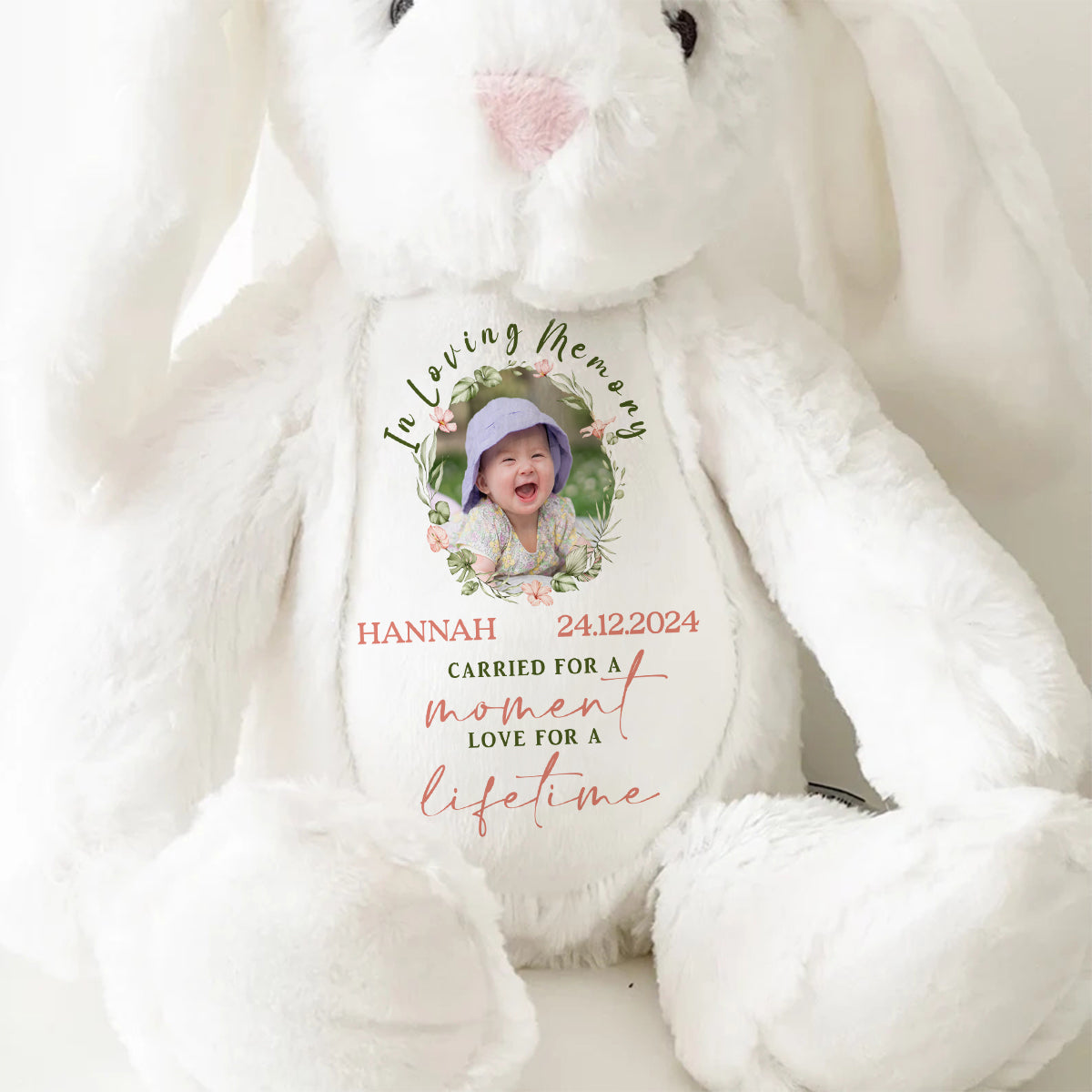 Loved For A Lifetime - Personalized Stuffed Bunny