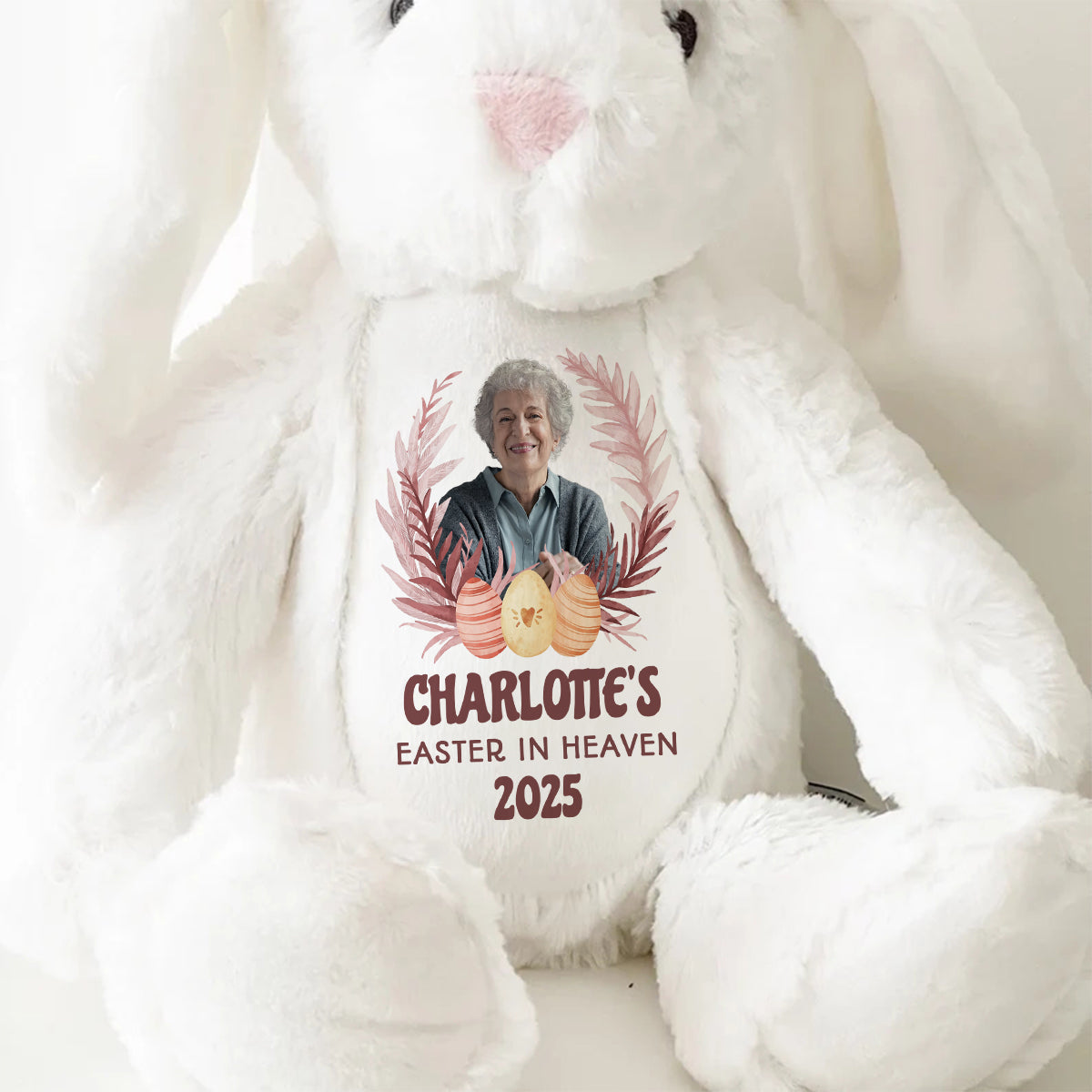 Easter In Heaven - Personalized Stuffed Bunny