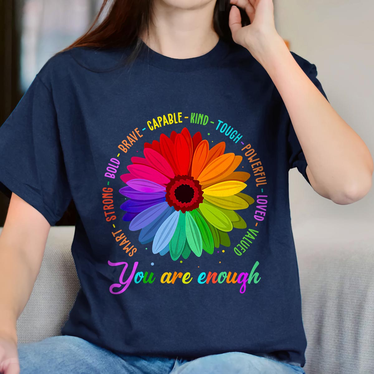 You Are Enough Book Lovers Gift TSB374