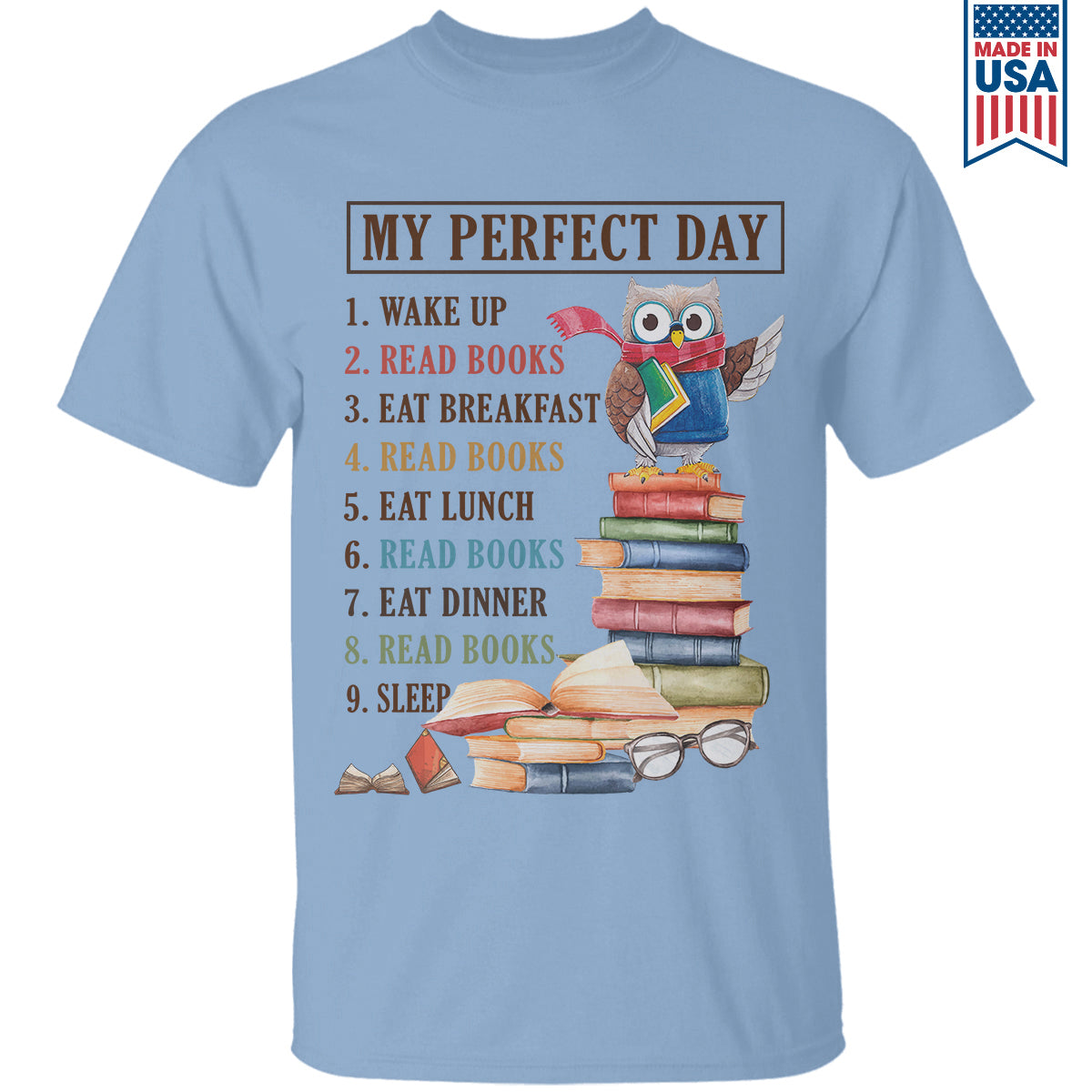 My Perfect Day Book Lovers Gift TSW05