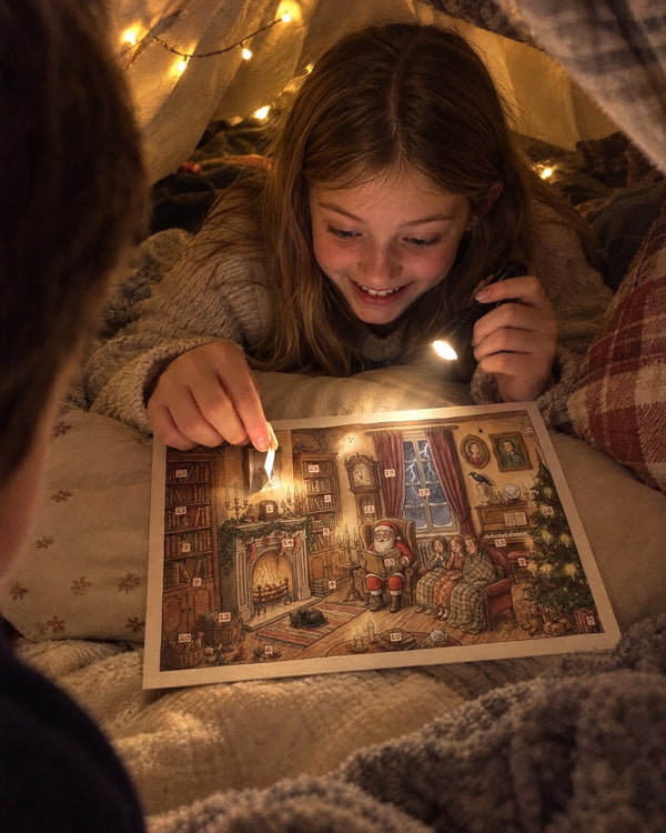 Door seven, by fairy light — A Gothic Christmas advent calendar card at home