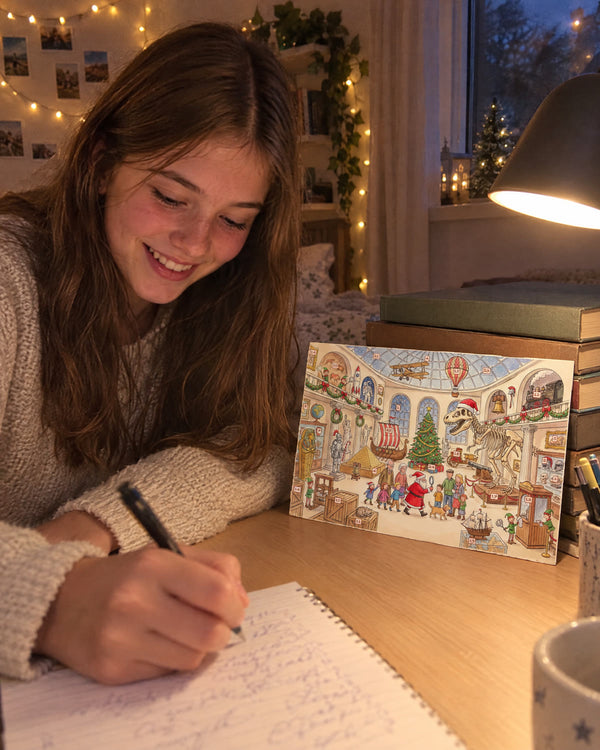 Homework, but fun — History advent calendar card at home