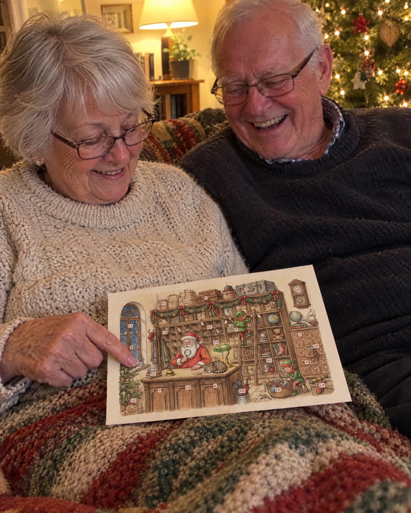 Grandma knew this one — The Literary Lost & Found advent calendar card at home