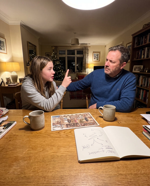 The teenager has a theory — Murder at the Mistletoe Arms advent calendar card