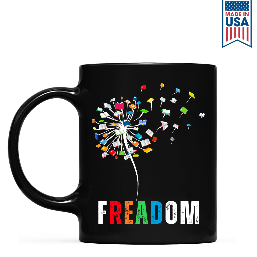 Dandelion Freadom Book Lover Gift MUGB170