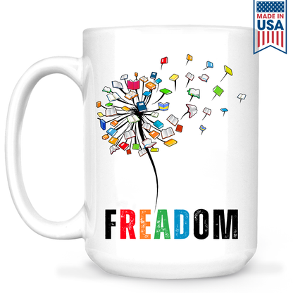 Dandelion Freadom Book Lover Gift MUGW169