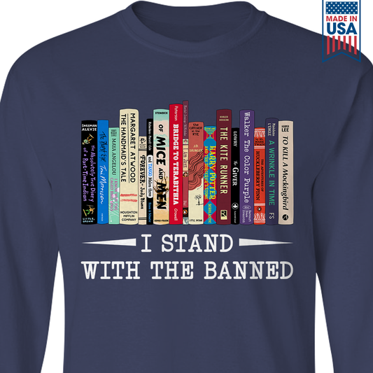 I Stand With The Banned Book Lover Gift LSB184