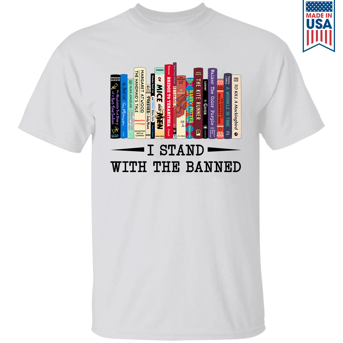 I Stand With The Banned Book Lover Gift TSW183