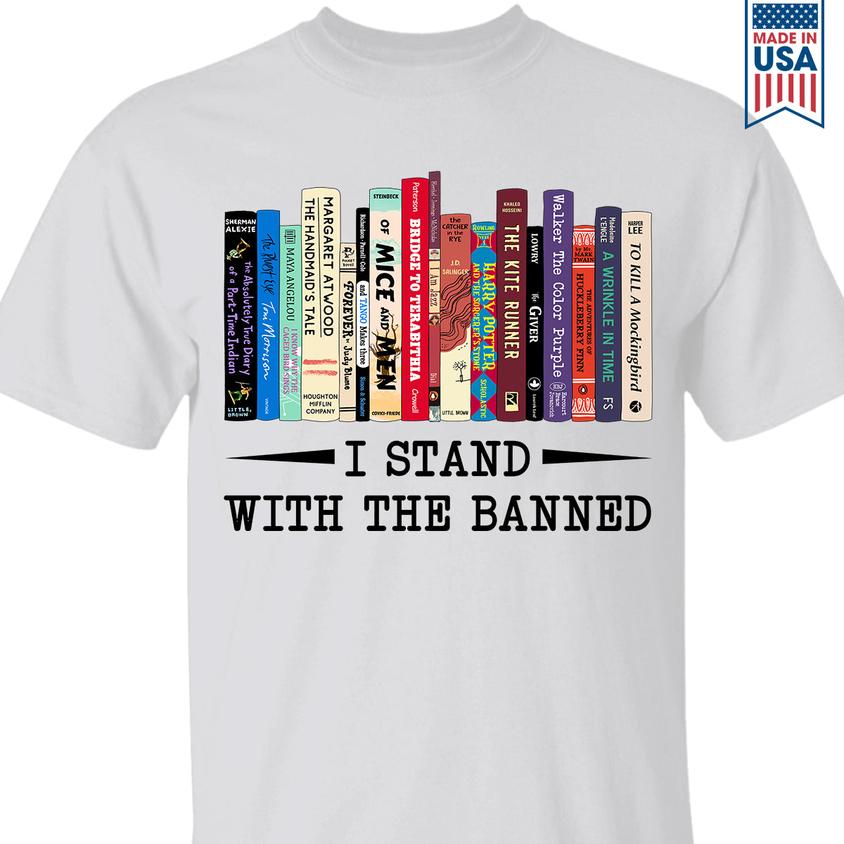 I Stand With The Banned Book Lover Gift TSW183 - Bookswares