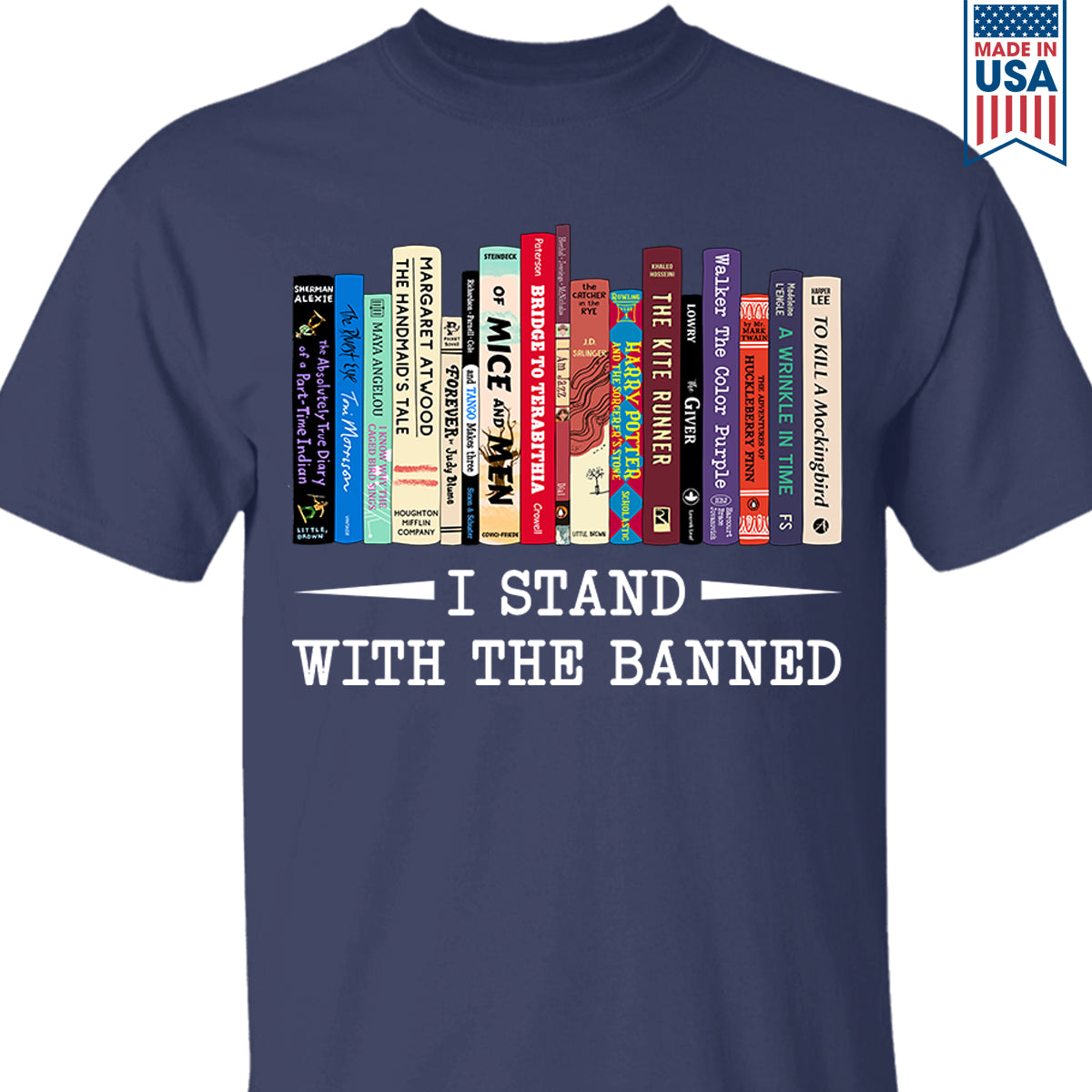 I Stand With The Banned Book Lover Gift TSB184