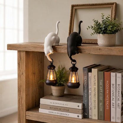 Personalized Hanging Cat Shelf Lantern