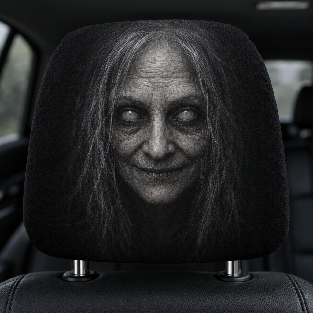 Scary Car Headrest Covers