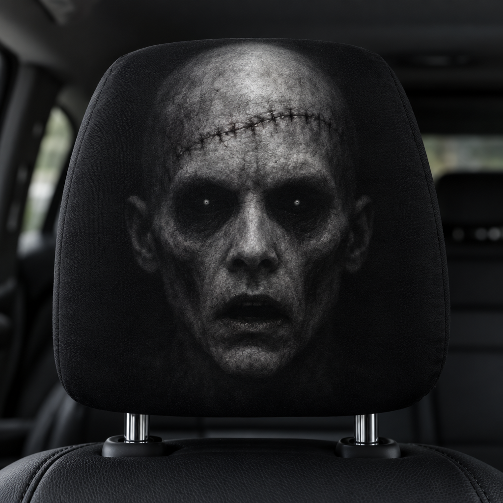 Scary Car Headrest Covers