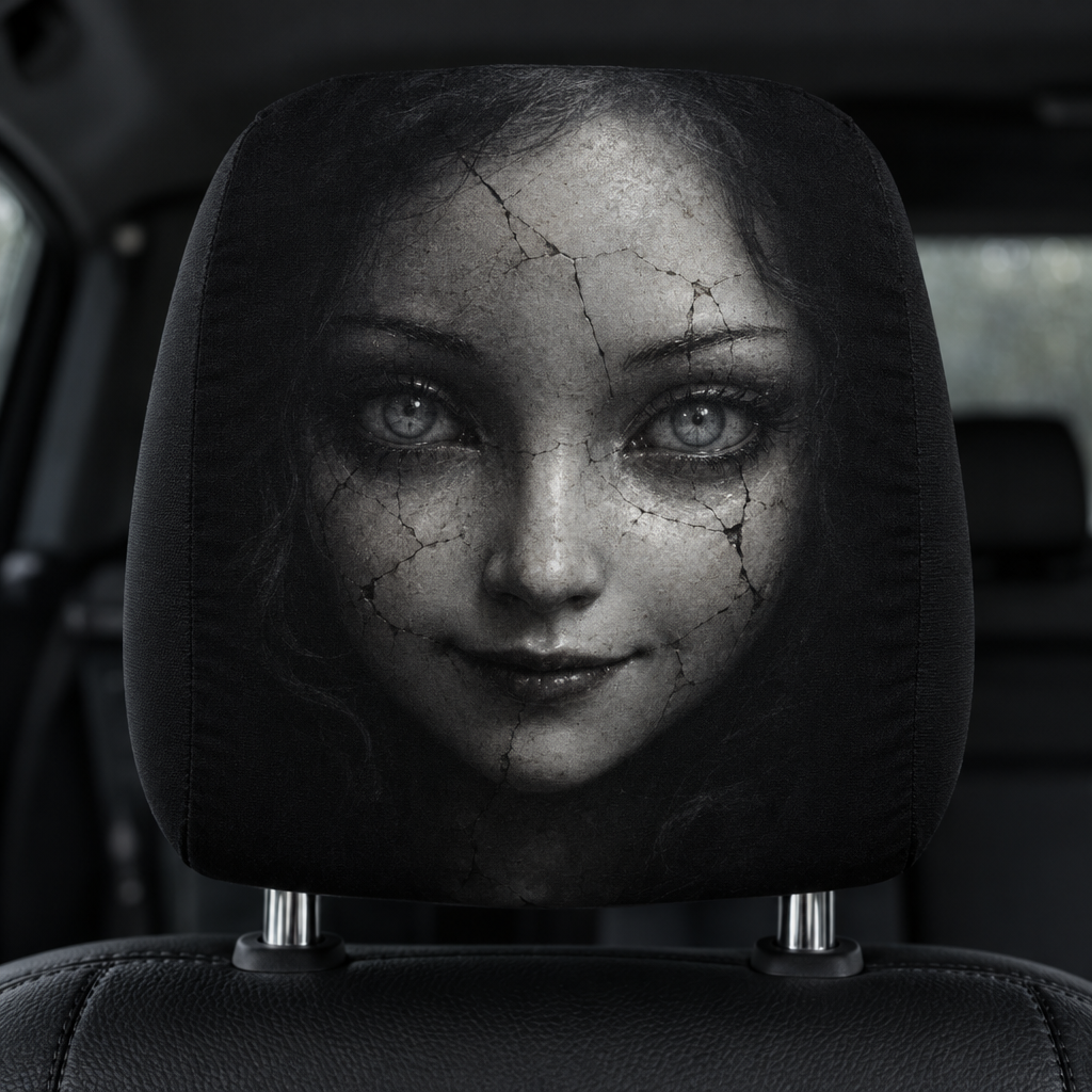 Scary Car Headrest Covers