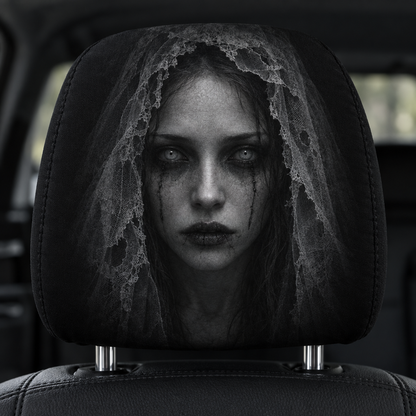 Scary Car Headrest Covers