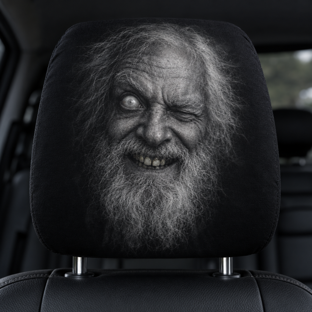 Scary Car Headrest Covers