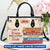 Custom Bookshelf Just A Women Who Loves Books Leather Handbag Book Lovers Gift LHBH02