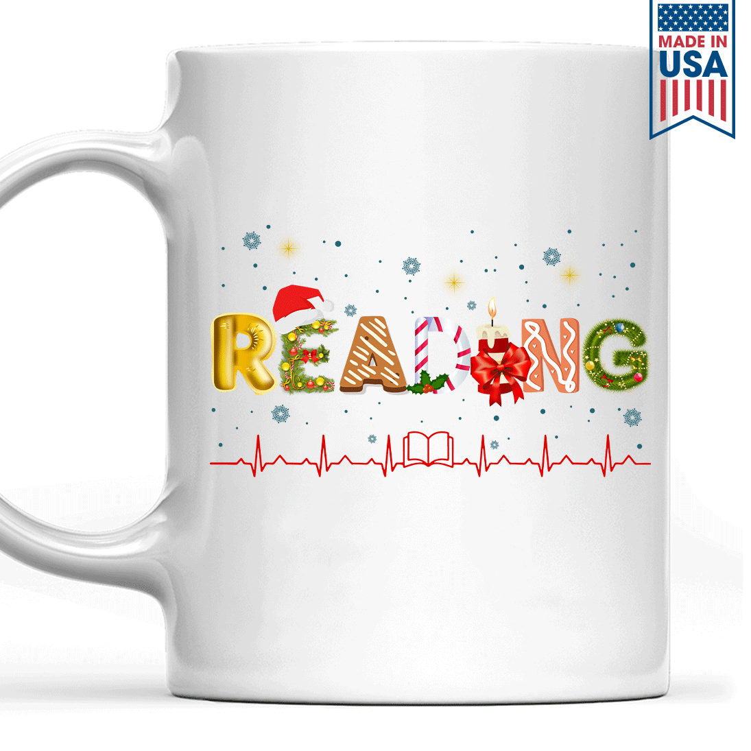 Christmas Reading Book Lovers Gift MUGW253