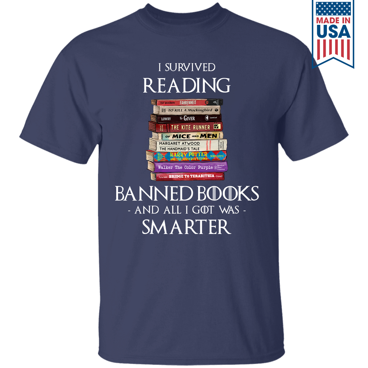 I Survived Reading Banned Books And All I Got Was Smarter Book Lover Gift TSB194