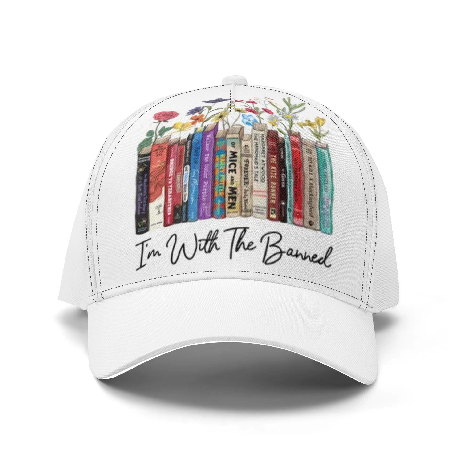 I'm With The Banned Flowers Book Lover Gift BCW185