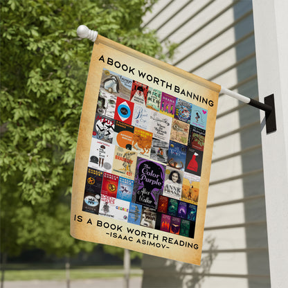 A Book Worth Banning Is A Book Worth Reading Flag Book Lovers Gift FLG02