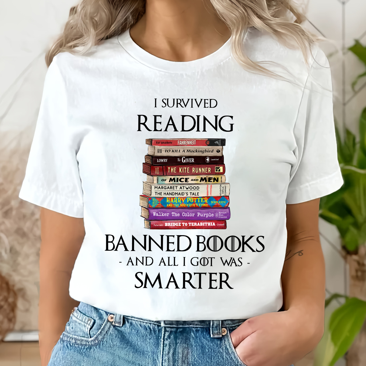 I Survived Reading Banned Books And All I Got Was Smarter Book Lover Gift TSW193