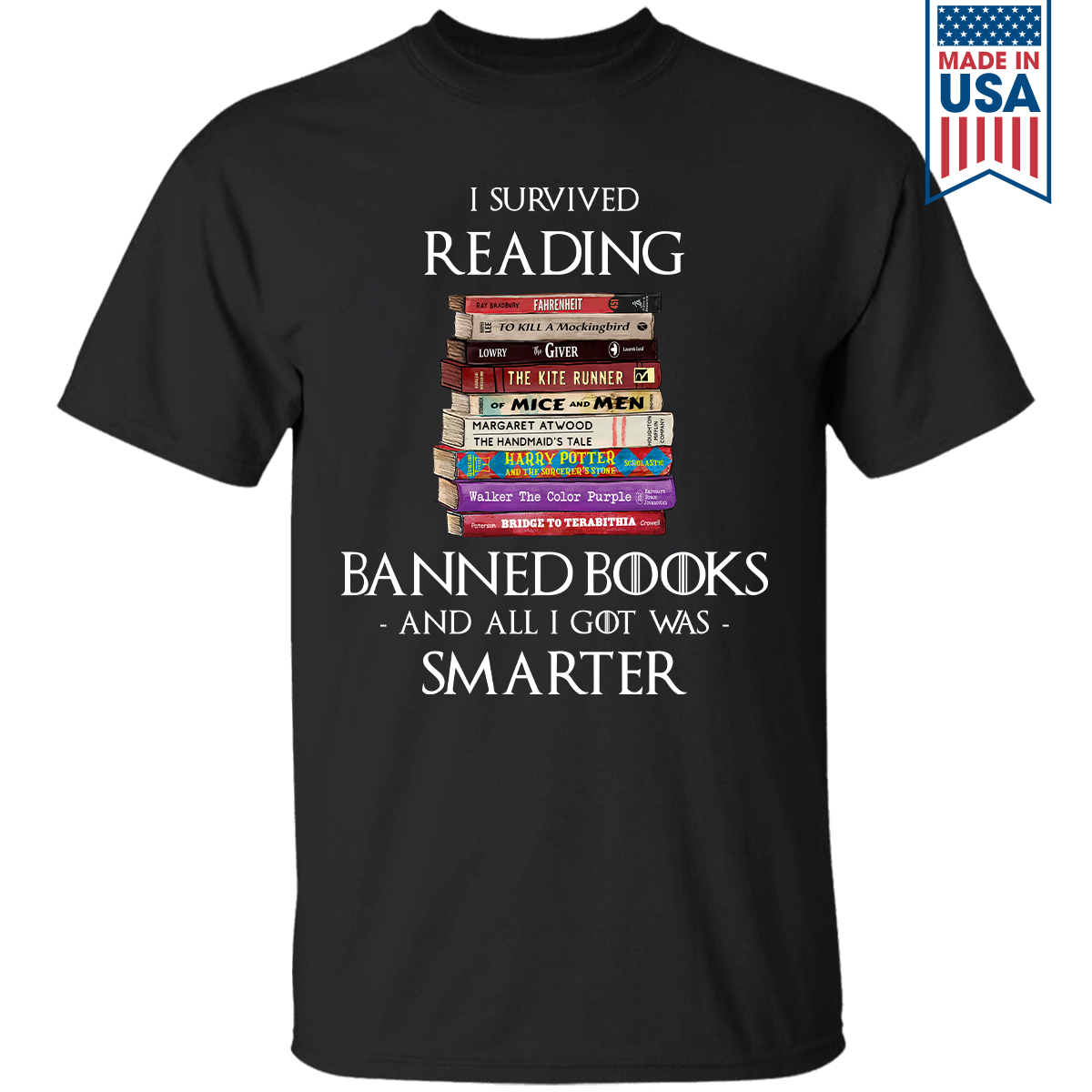 I Survived Reading Banned Books And All I Got Was Smarter Book Lover Gift TSB194