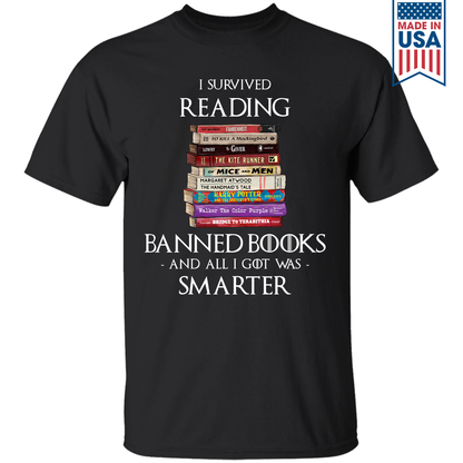 I Survived Reading Banned Books And All I Got Was Smarter Book Lover Gift TSB194