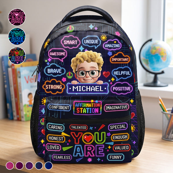 Affirmation Station - Personalized Backpack