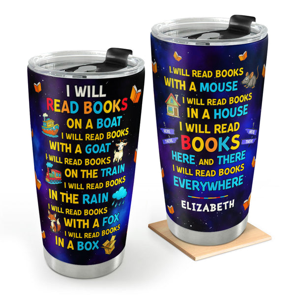 I Will Read Books - Personalized Stainless Steel Tumbler