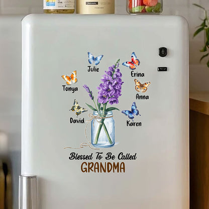 Blessed To Be Called Grandma - Personalized Sticker