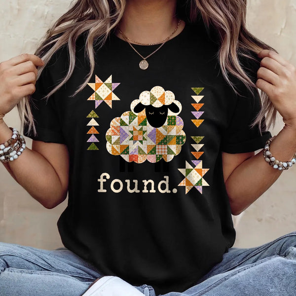 Patchwork Faith Sheep -  2D Unisex T-shirt