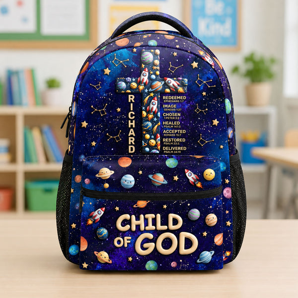 Child Of God  - Personalized Backpack