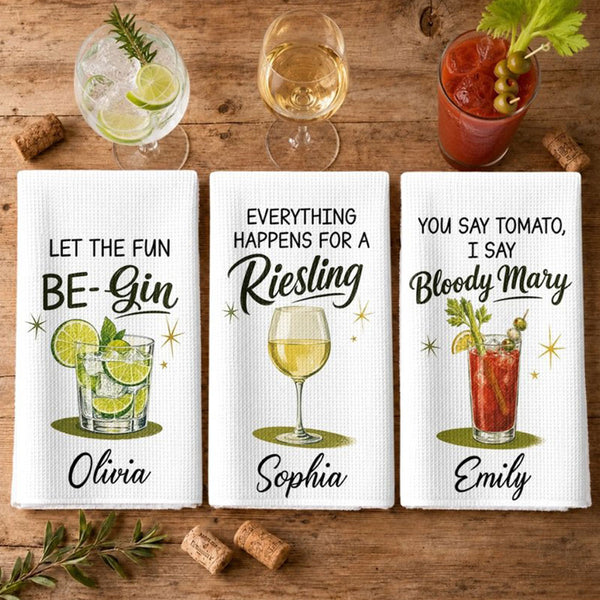 Simply Being Me Wine - Personalized Kitchen Towel