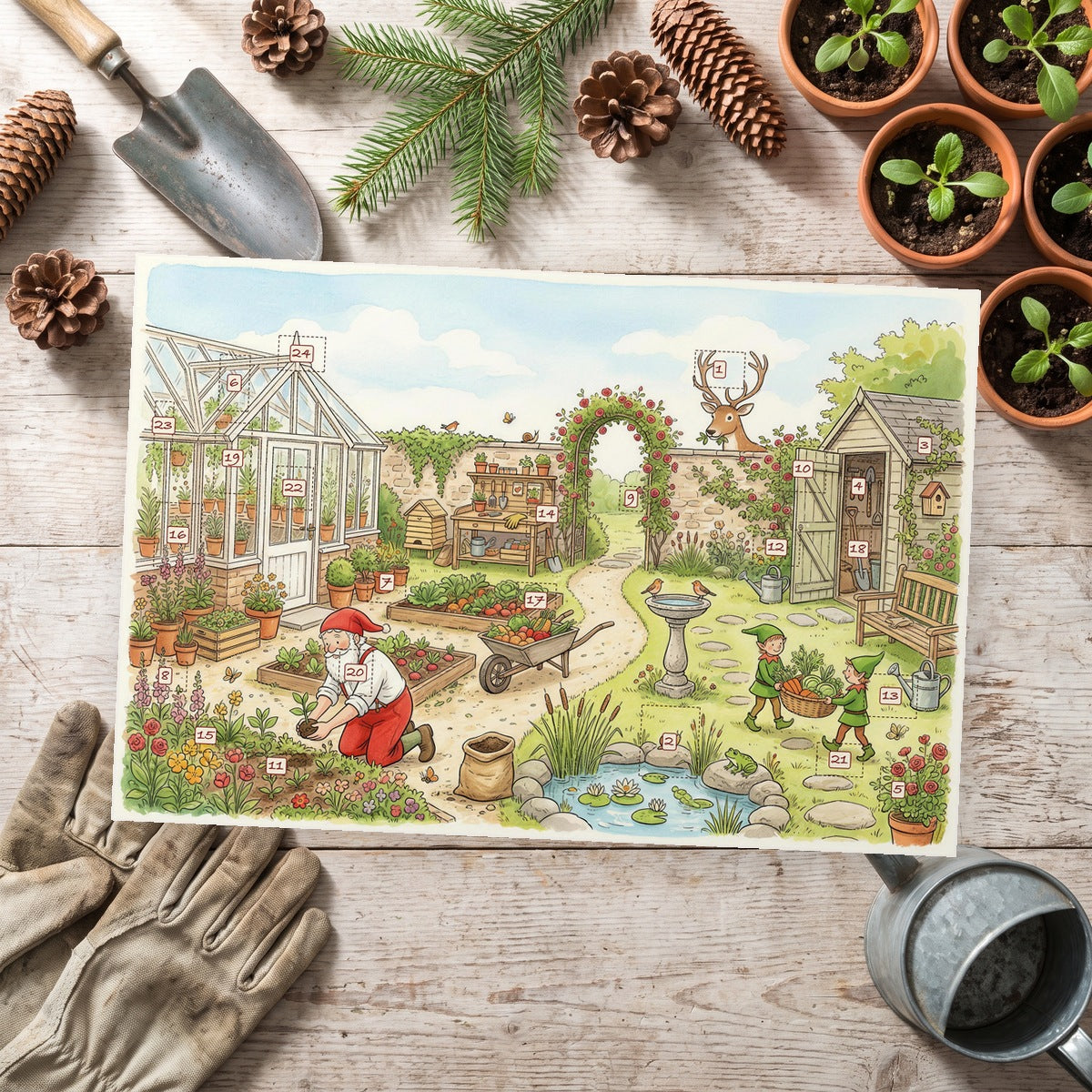 Santa's Secret Garden – Botanical Advent Calendar